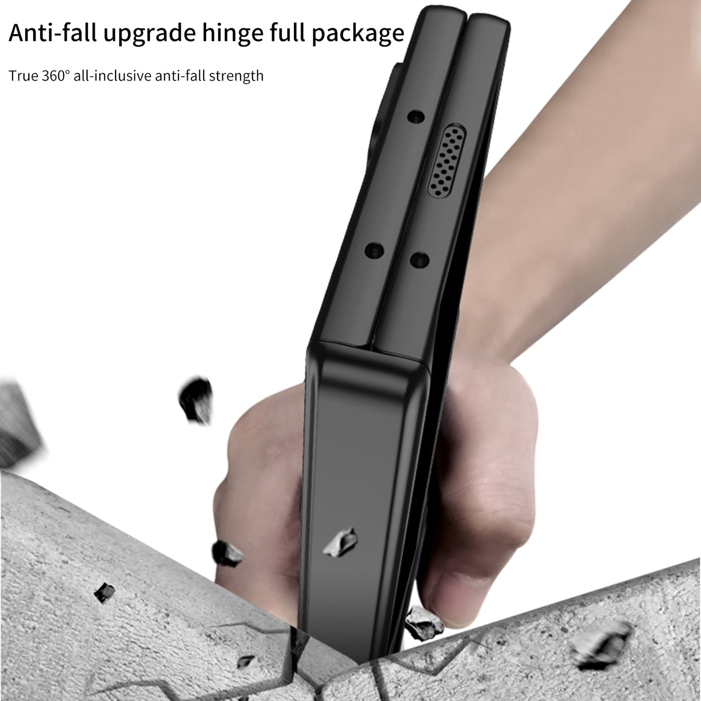 Magnetic Hinge Hidden Bracket Protective Case For Galaxy Z Series