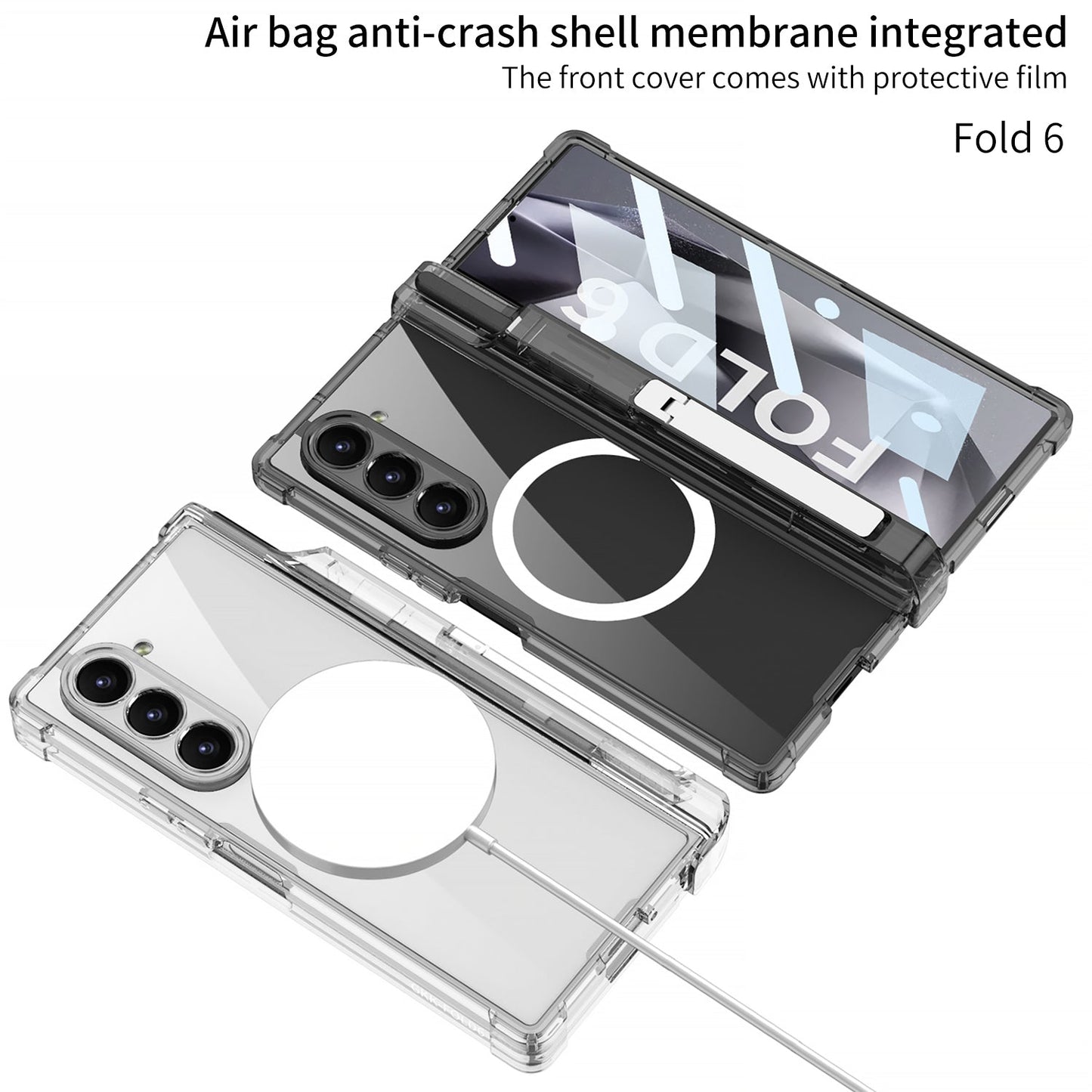 Magnetic Shockproof Phone Case With Pen Box For Galaxy Z Series