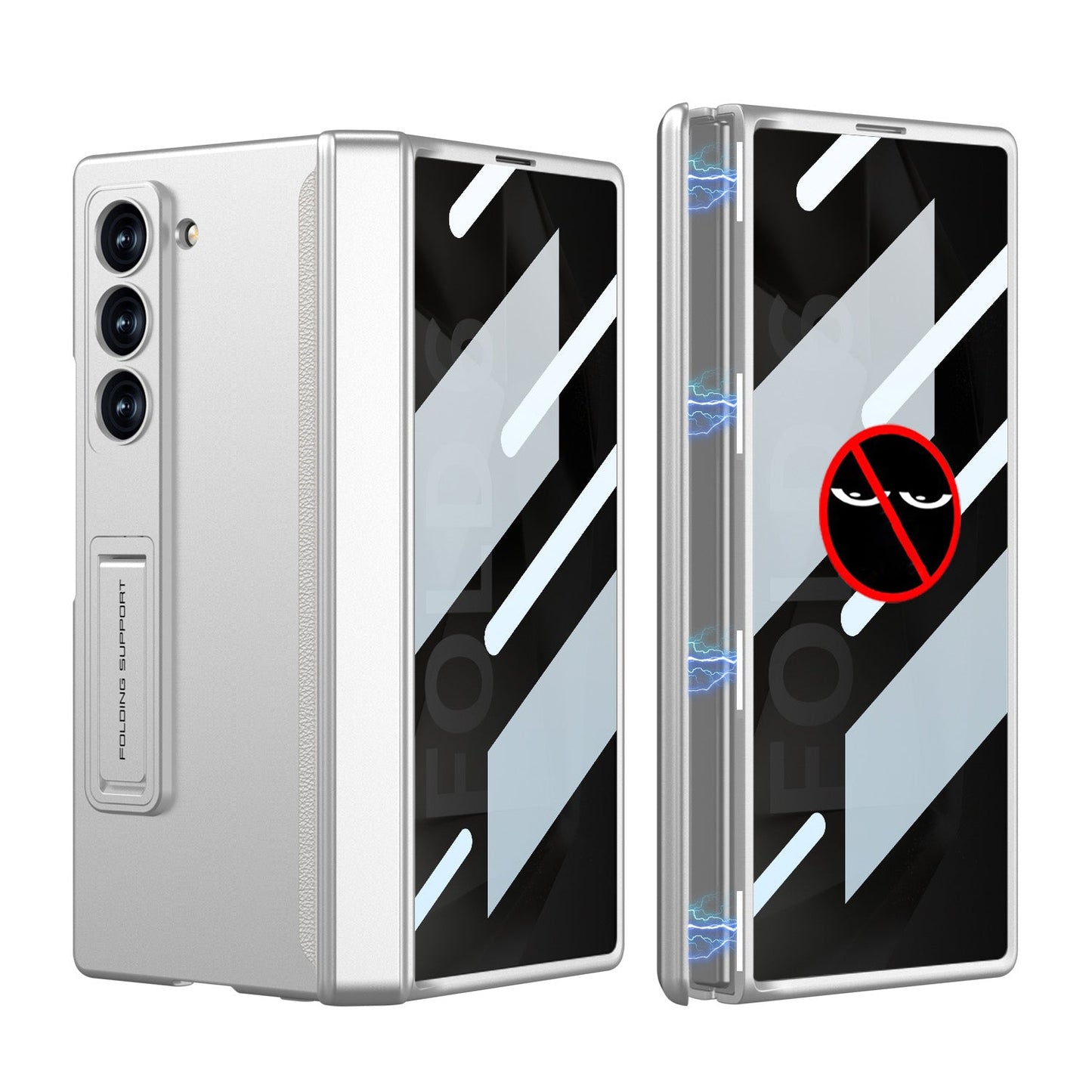 Magnetic Hinge Hidden Bracket Protective Case For Galaxy Z Series
