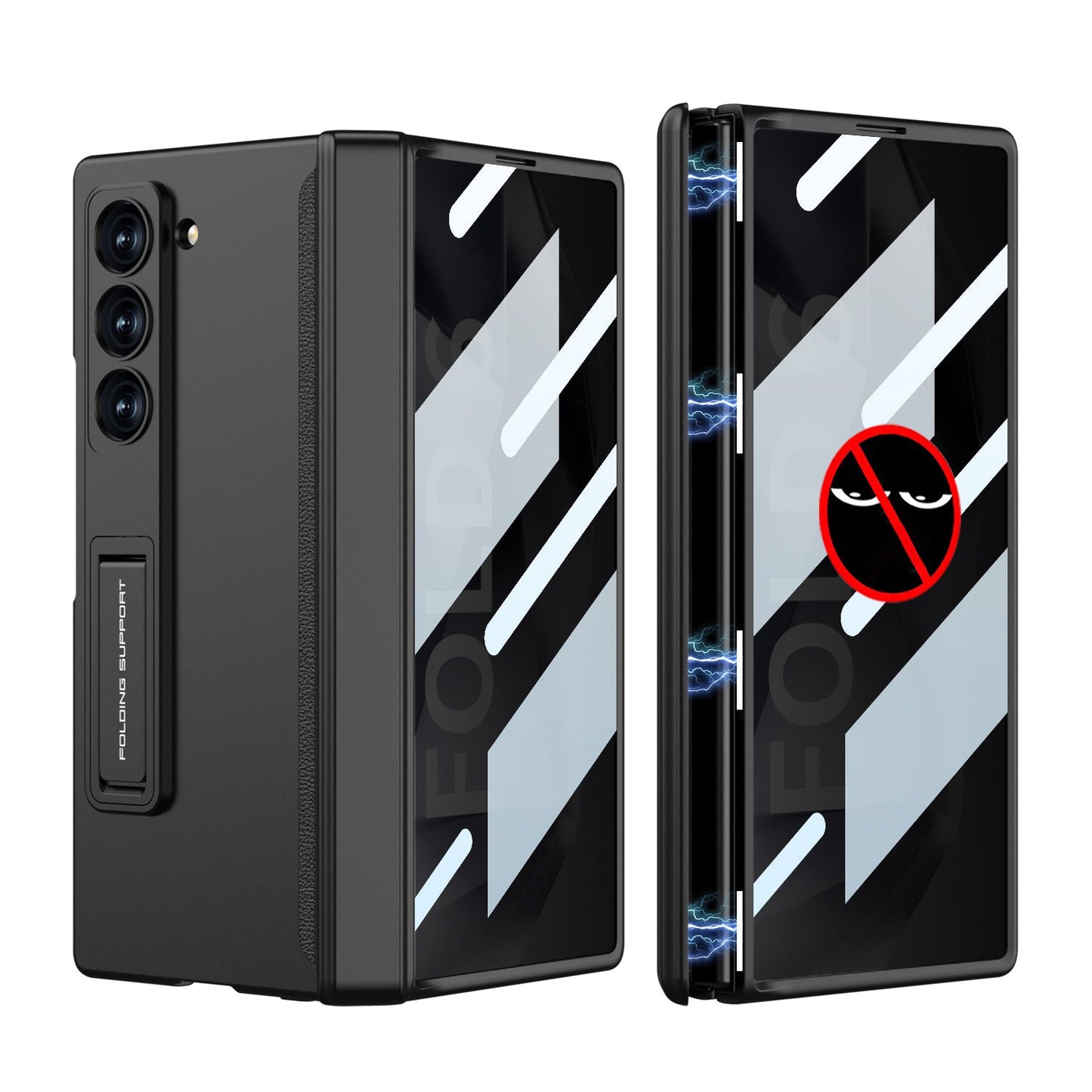 Magnetic Hinge Hidden Bracket Protective Case For Galaxy Z Series