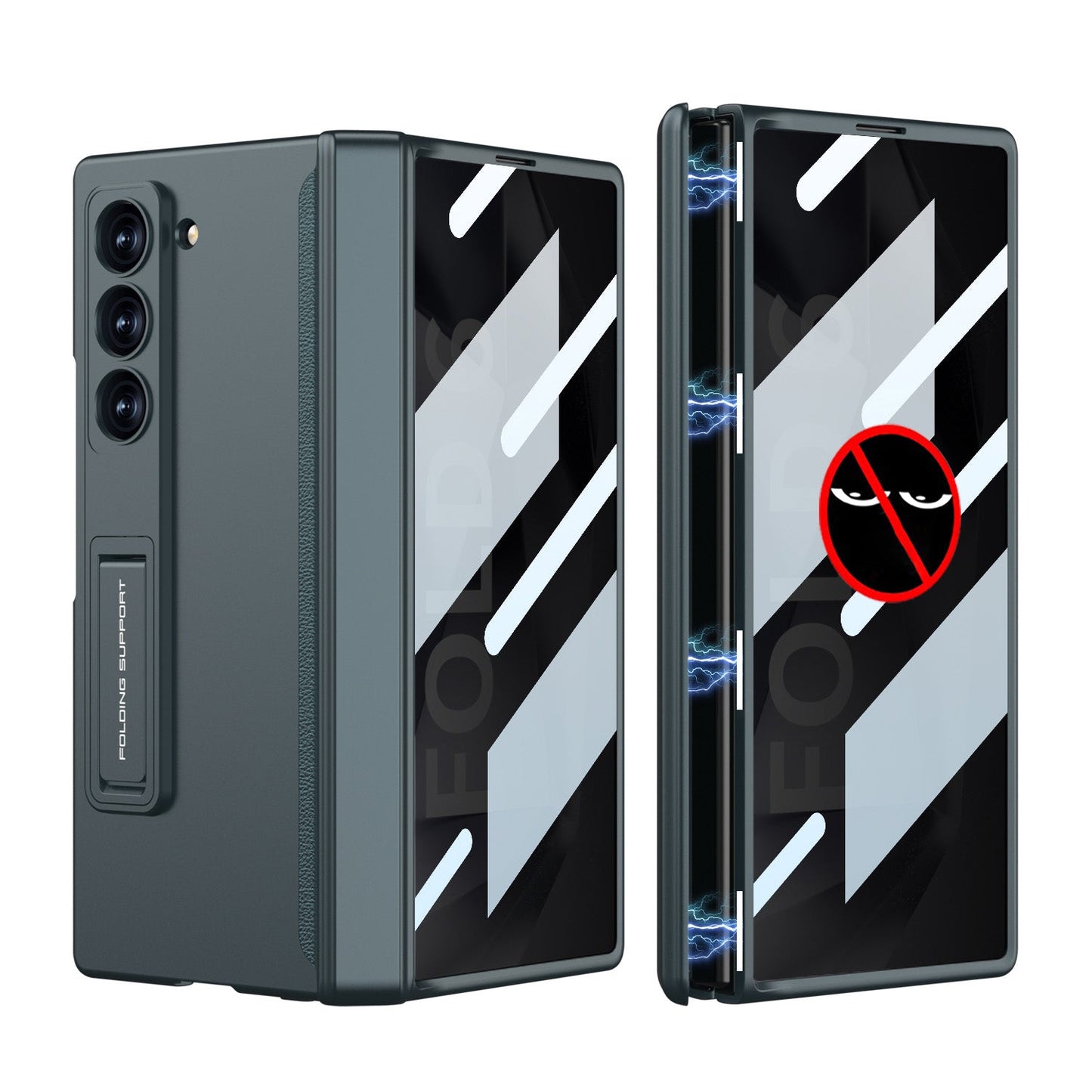 Magnetic Hinge Hidden Bracket Protective Case For Galaxy Z Series