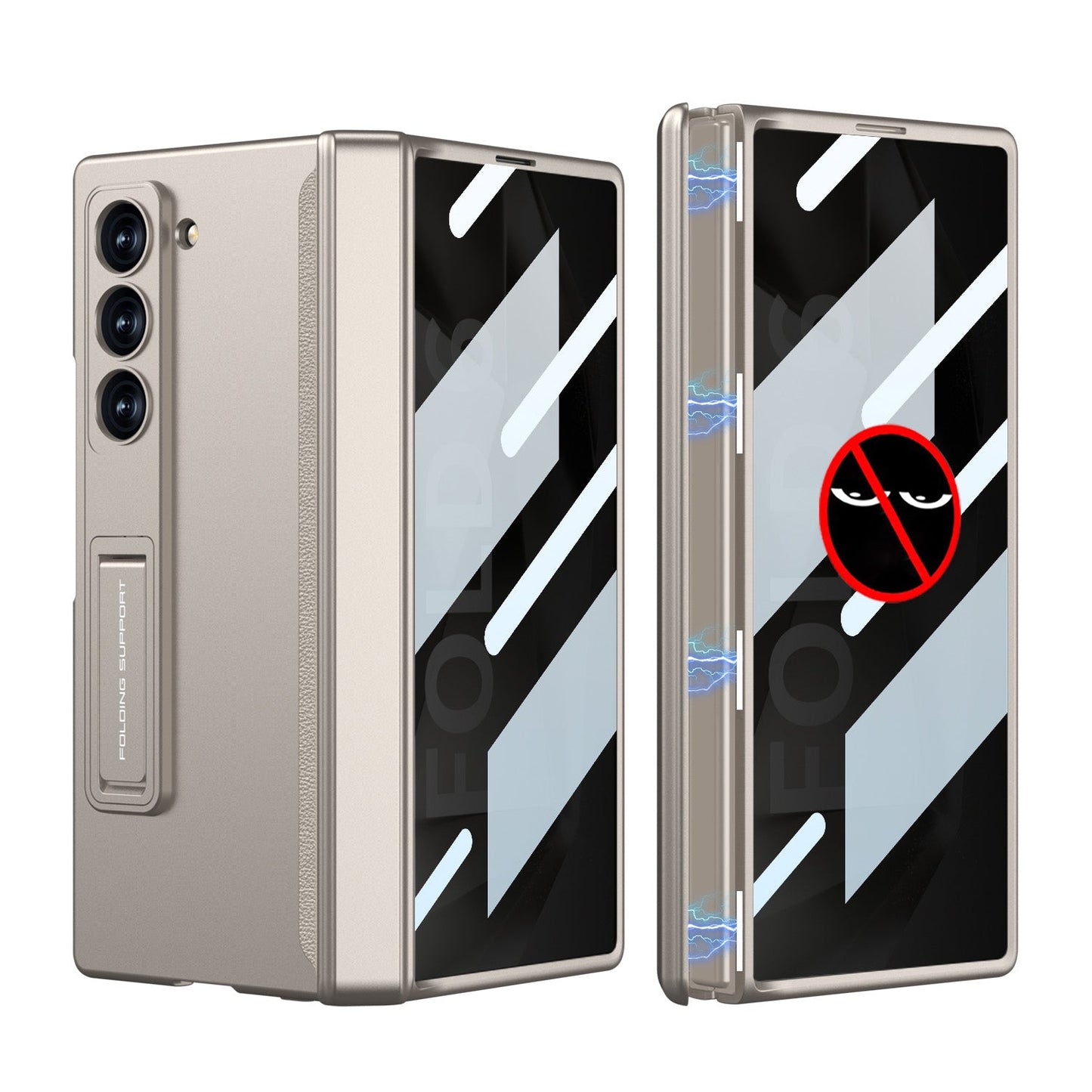 Magnetic Hinge Hidden Bracket Protective Case For Galaxy Z Series