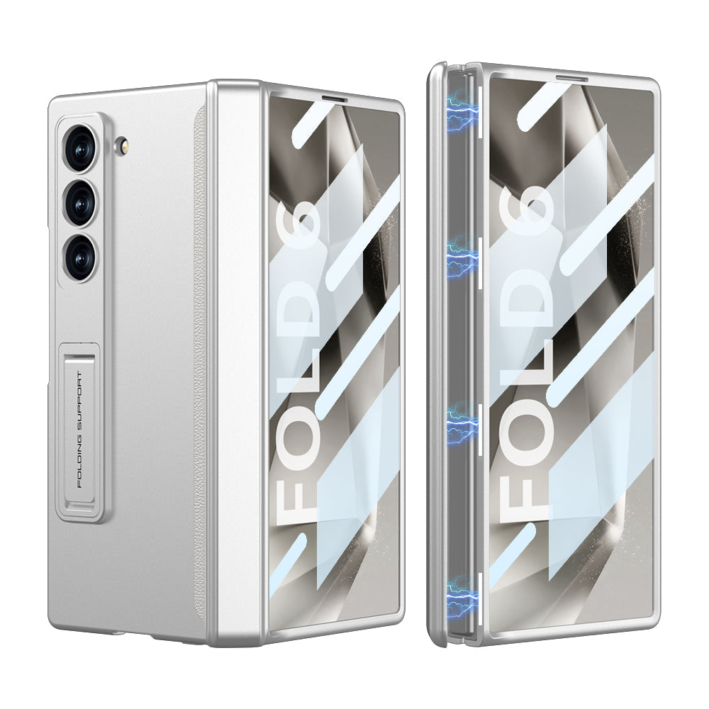 Magnetic Hinge Hidden Bracket Protective Case For Galaxy Z Series