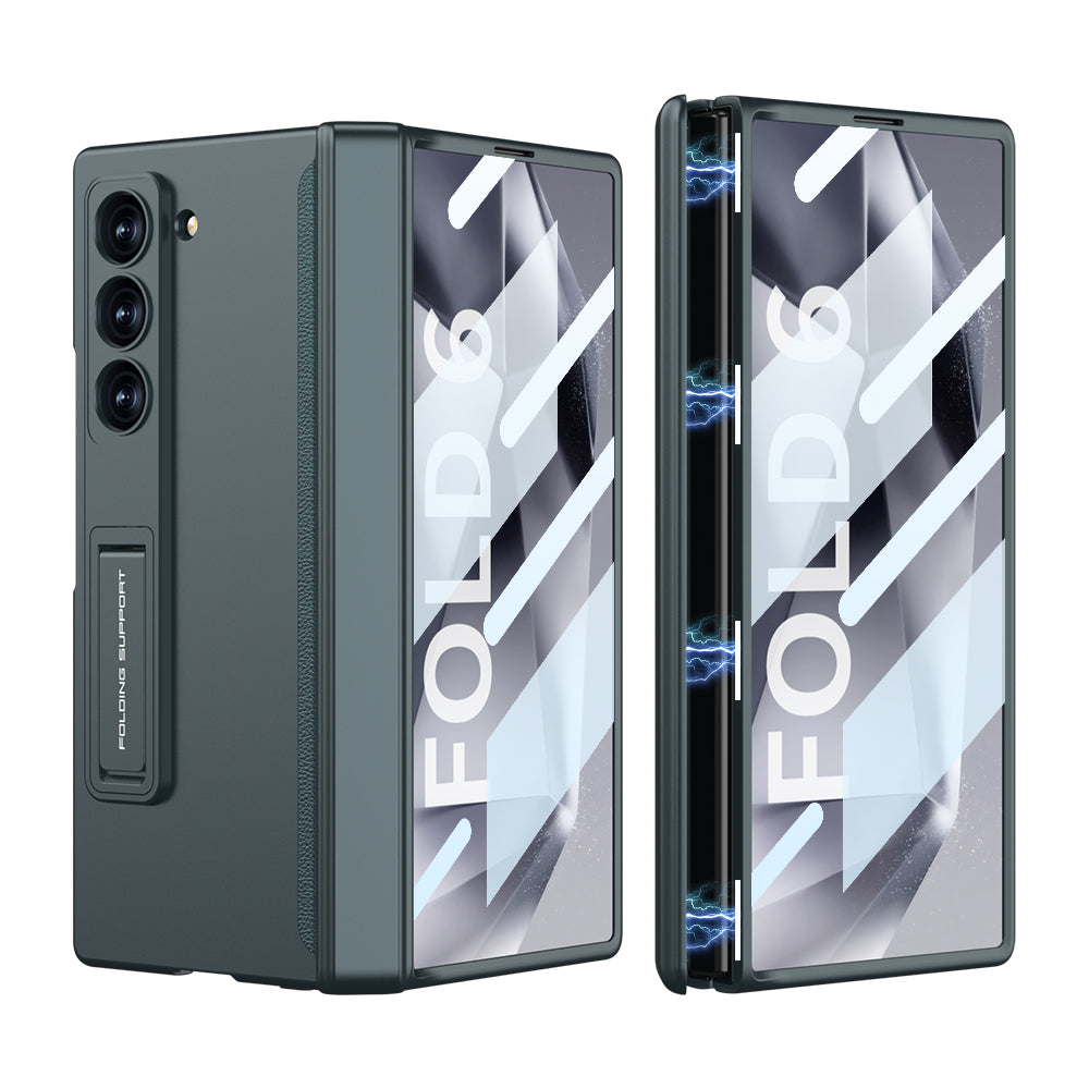 Magnetic Hinge Hidden Bracket Protective Case For Galaxy Z Series
