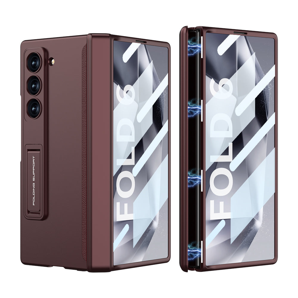 Magnetic Hinge Hidden Bracket Protective Case For Galaxy Z Series