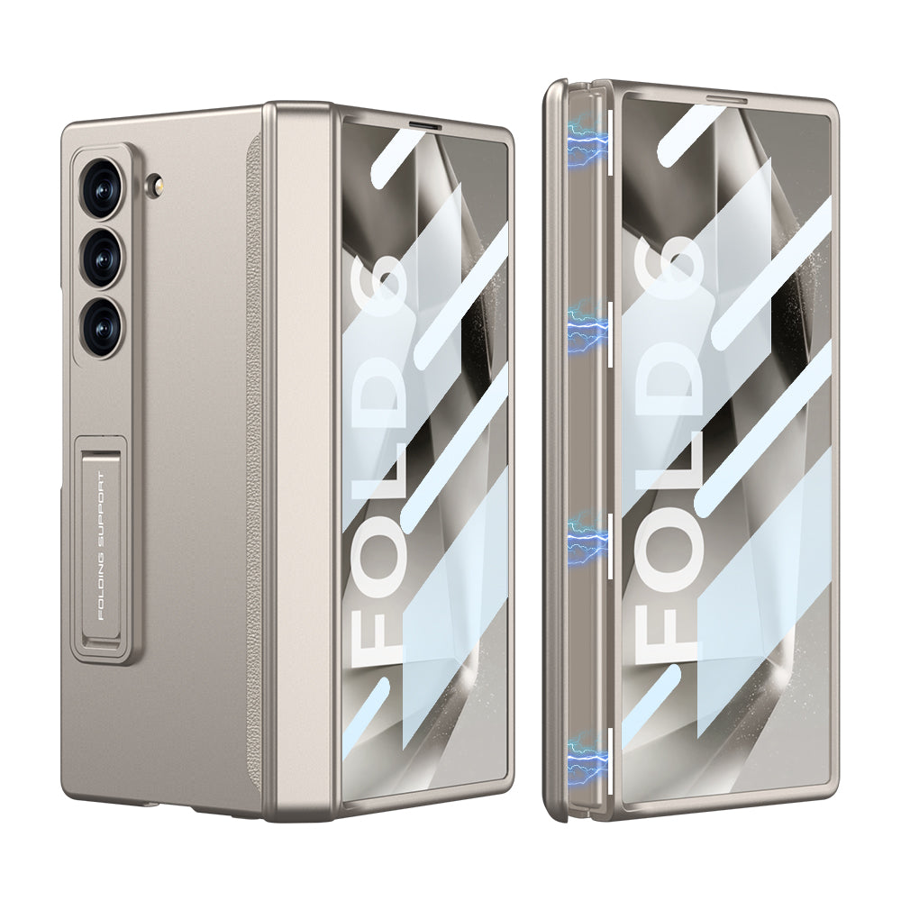 Magnetic Hinge Hidden Bracket Protective Case For Galaxy Z Series