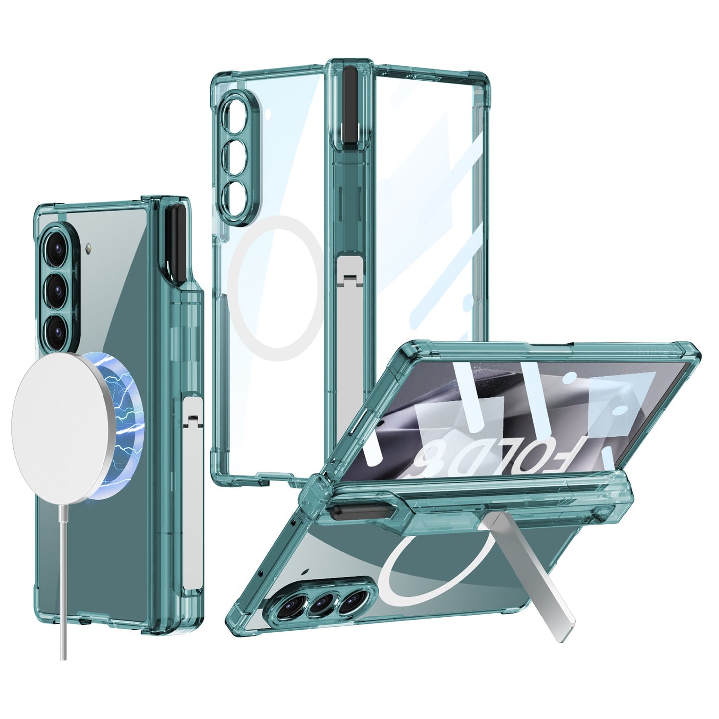 Magnetic Shockproof Phone Case With Pen Box For Galaxy Z Series