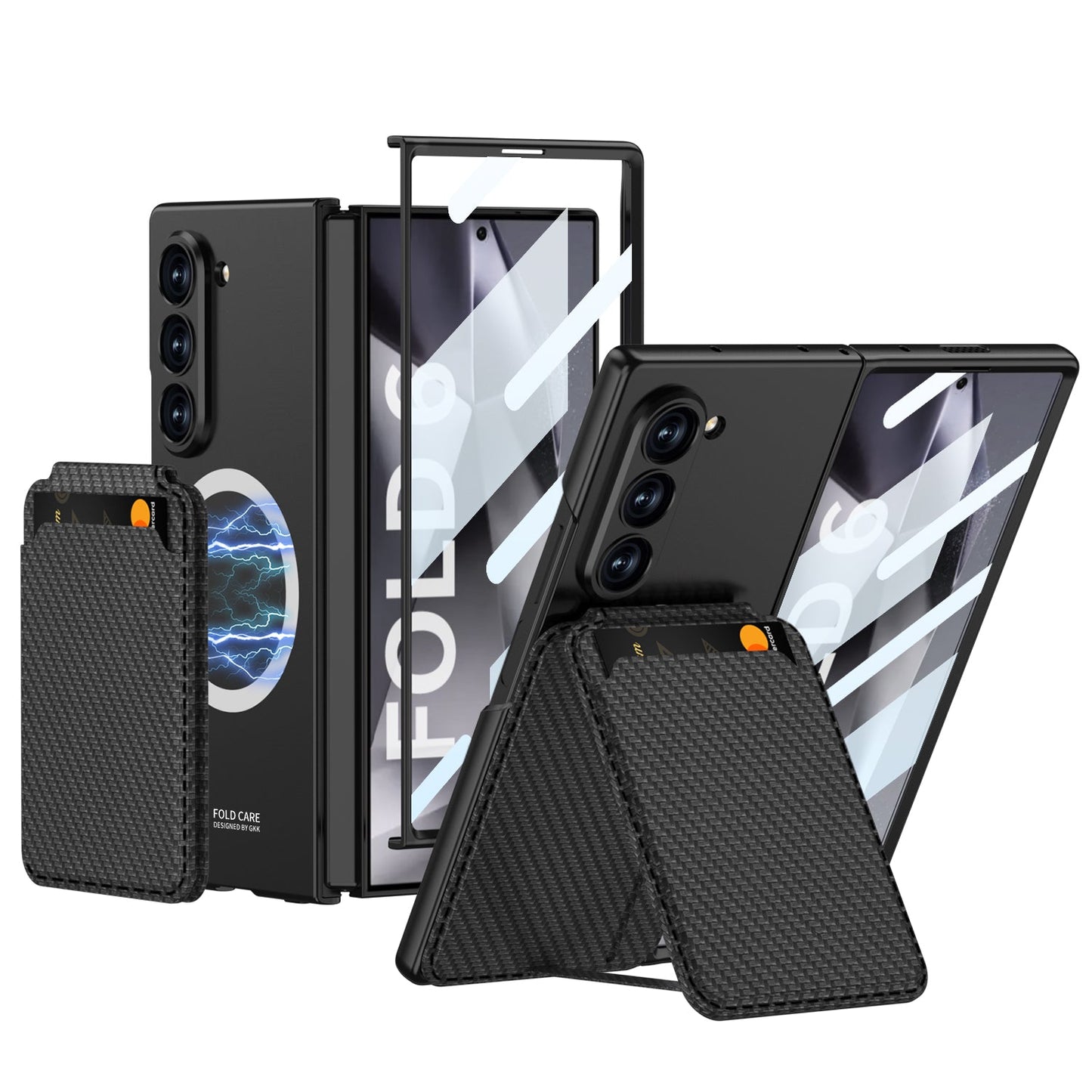 Magnetic Leather Card Holder Shockproof Phone Case For Galaxy Z Series