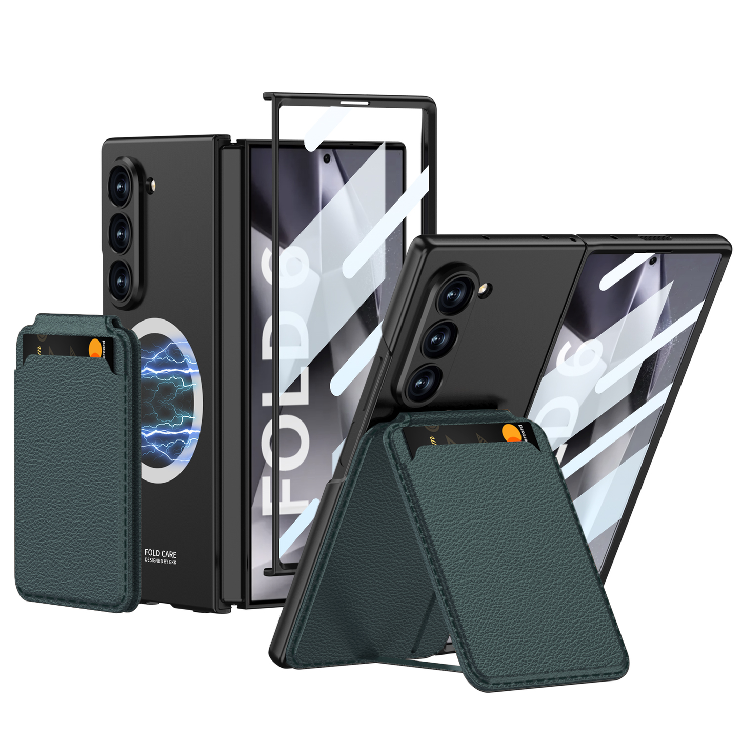 Magnetic Leather Card Holder Shockproof Phone Case For Galaxy Z Series