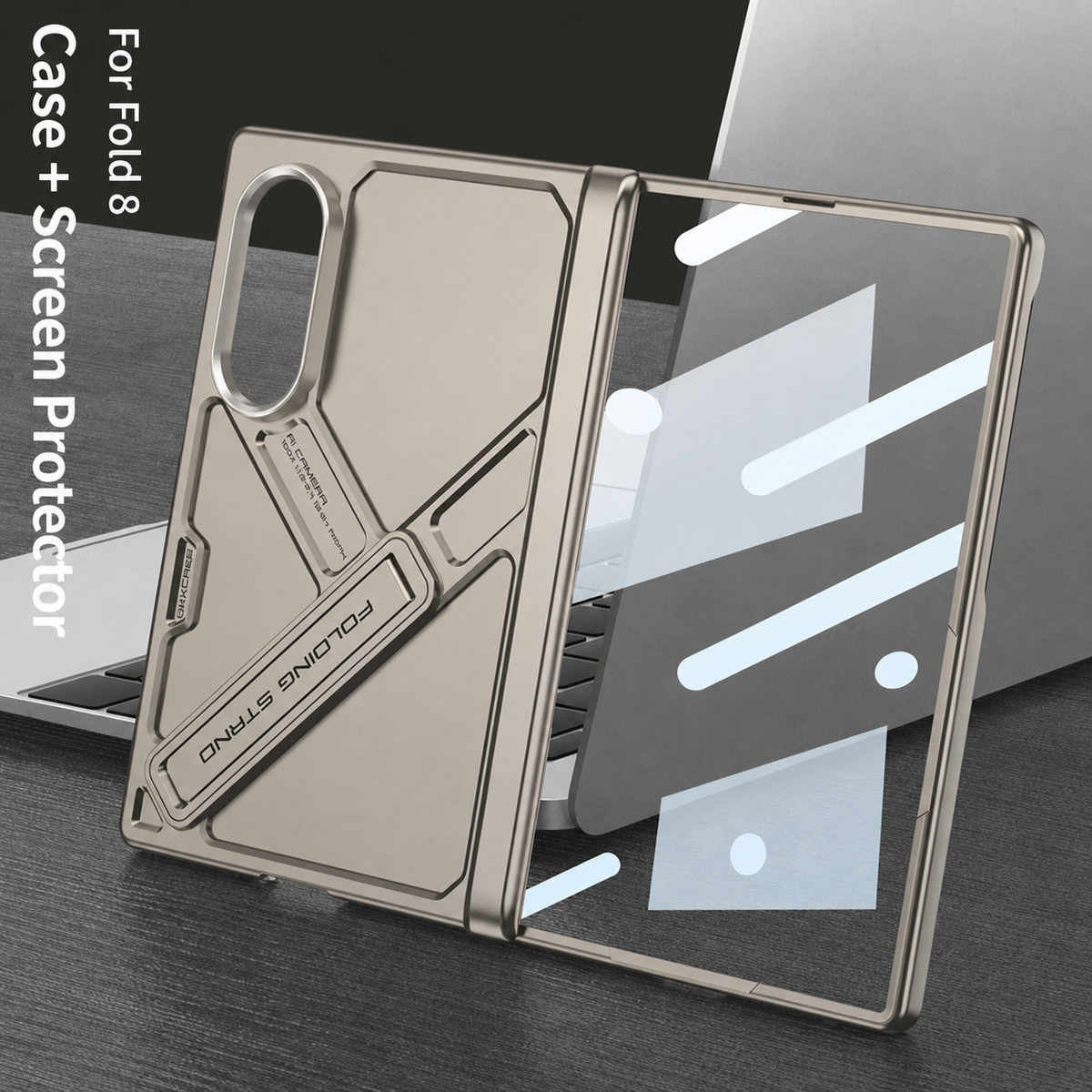 Ultra Armor Full-Body Case Hidden Kickstand Fold8 Edition