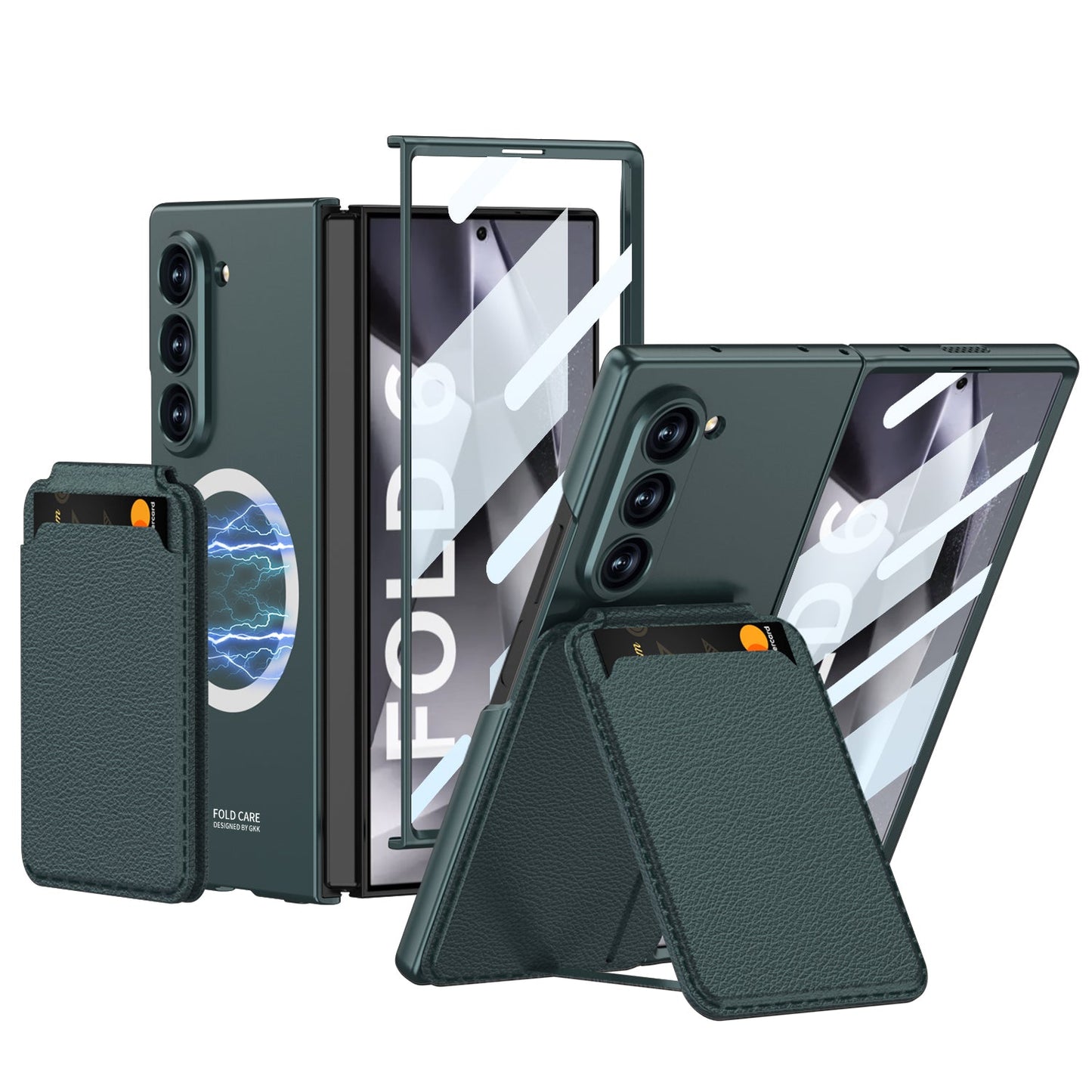 Magnetic Leather Card Holder Shockproof Phone Case For Galaxy Z Series