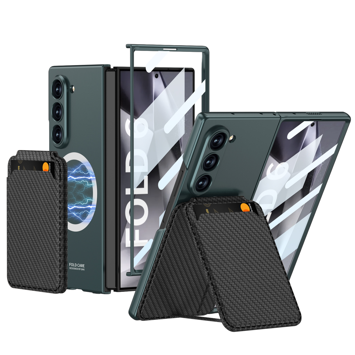 Magnetic Leather Card Holder Shockproof Phone Case For Galaxy Z Series