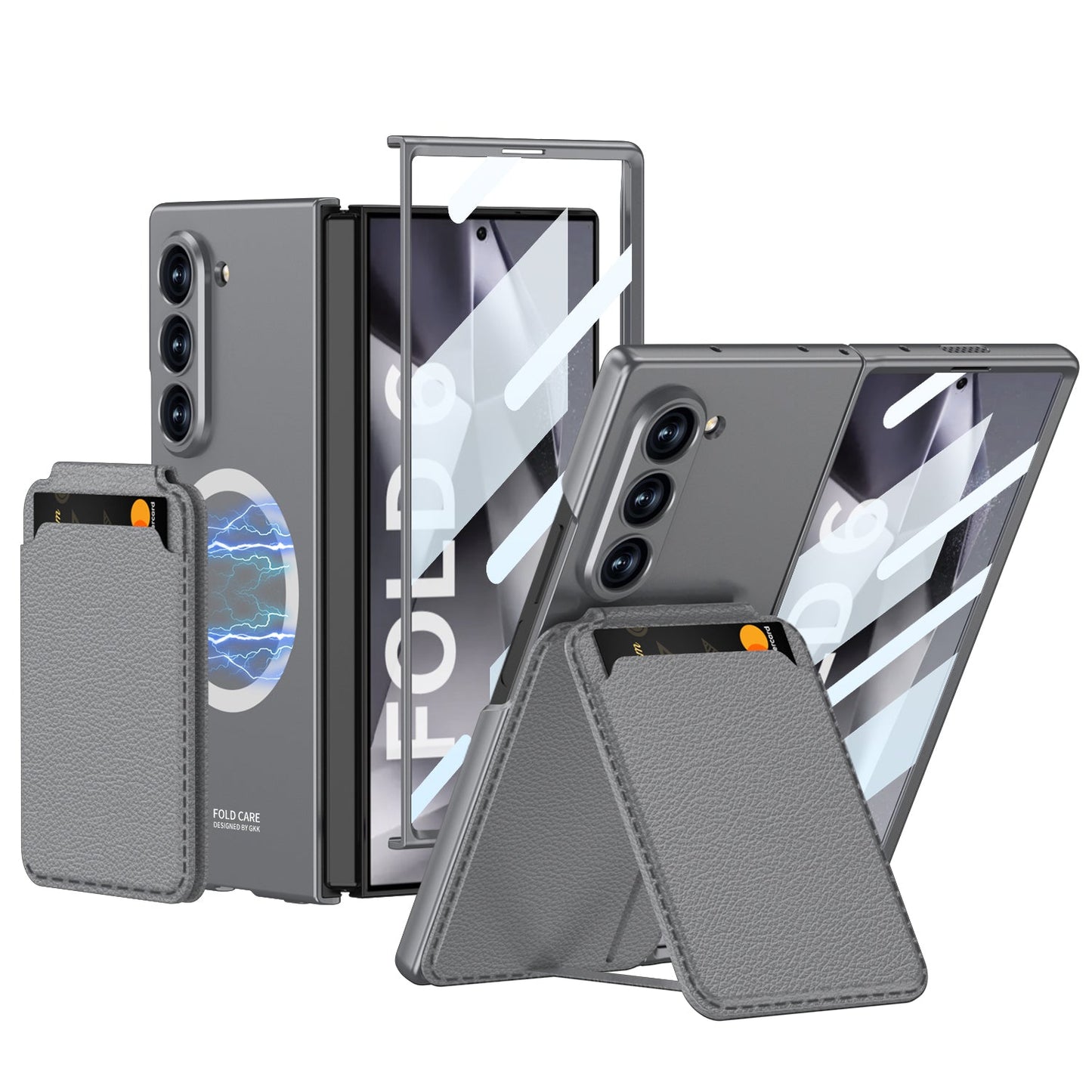 Magnetic Leather Card Holder Shockproof Phone Case For Galaxy Z Series