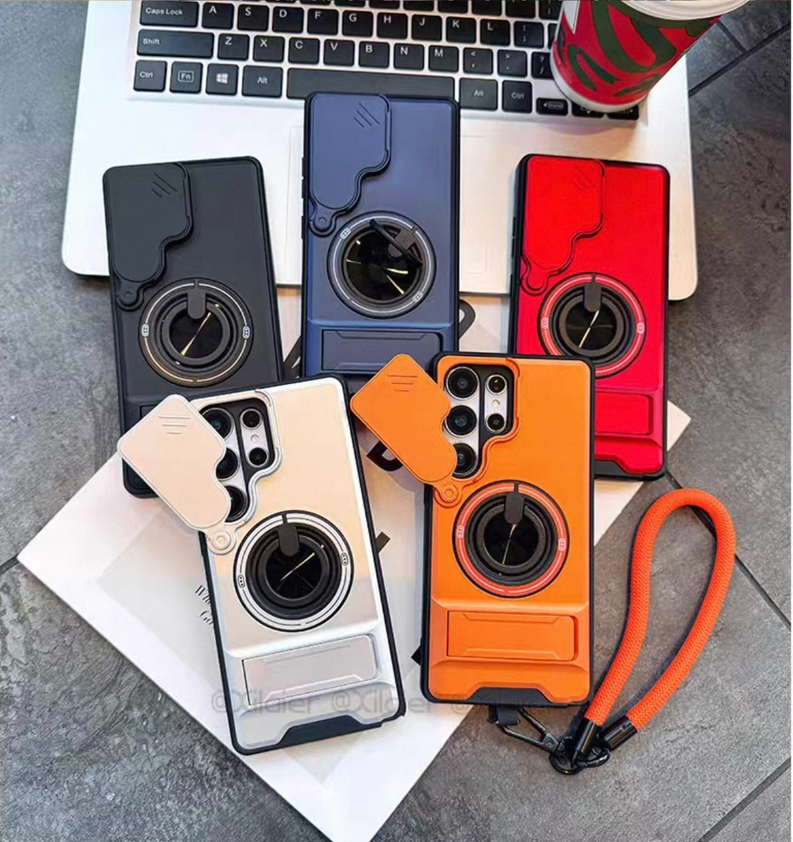 Slim Shockproof Magnetic Case for S Series with Kickstand & Camera Guard