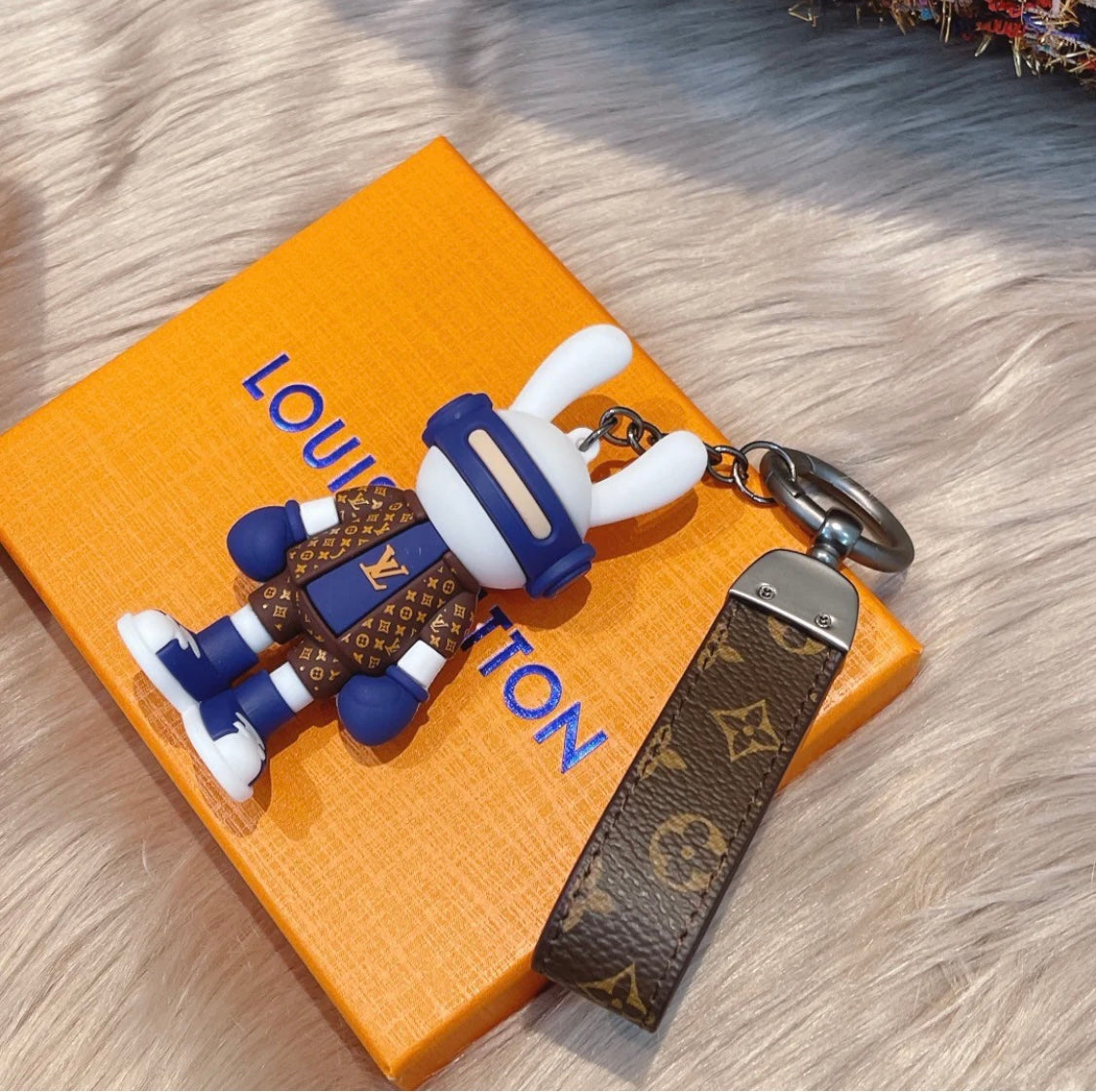 Stylish LV x Rabbit Keychain