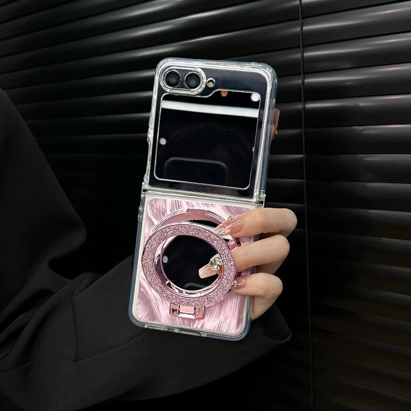 Galaxy Z Flip Glamour Elite Case - Mirror & Stand
