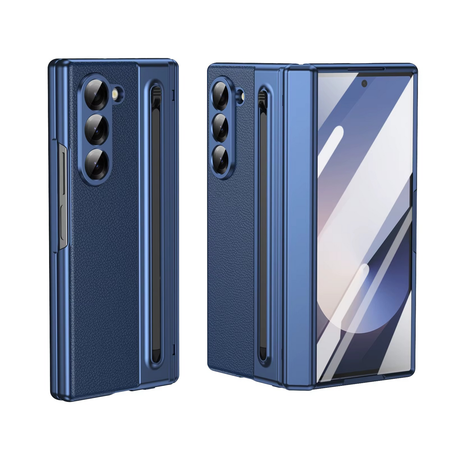 Z Fold Leather Cover + Hinge & Glass Protection