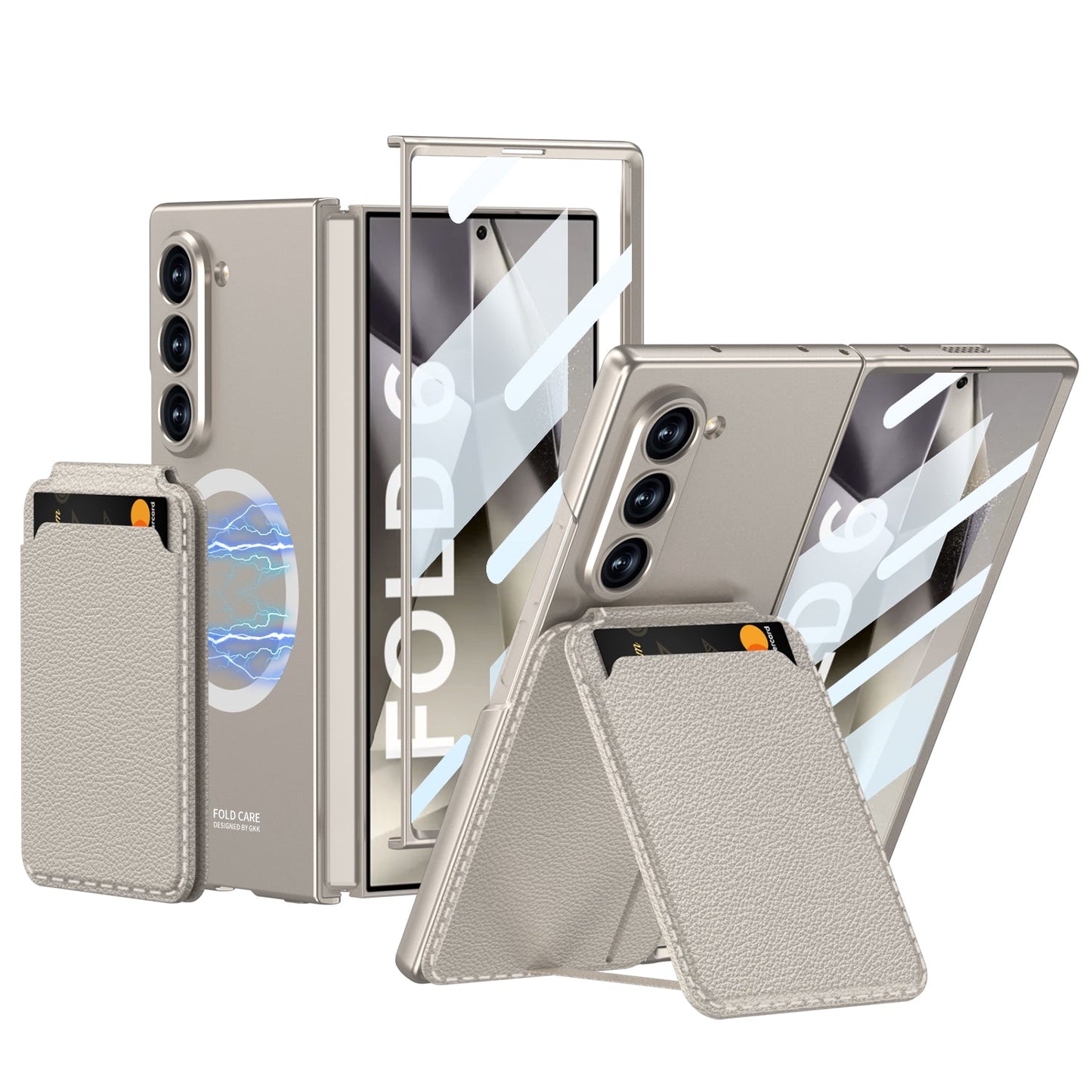 Magnetic Leather Card Holder Shockproof Phone Case For Galaxy Z Series