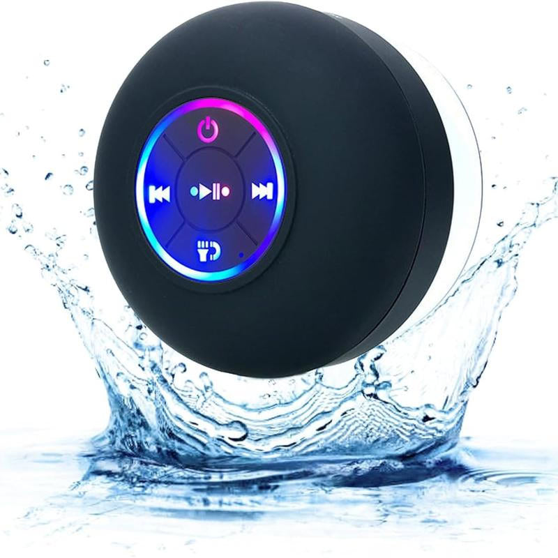 Waterproof LED Bluetooth Speaker – Mini & Portable