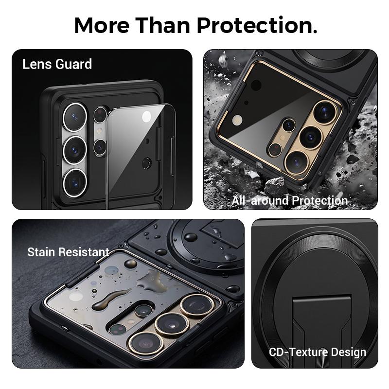 Shockproof Magnetic Kickstand Case for S Series with Camera Protection