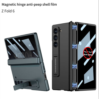 Magnetic Hinge Hidden Bracket Protective Case For Galaxy Z Series