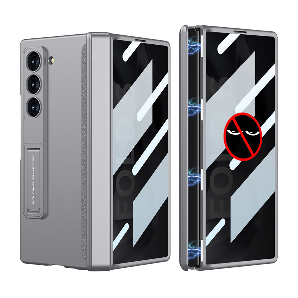 Magnetic Hinge Hidden Bracket Protective Case For Galaxy Z Series