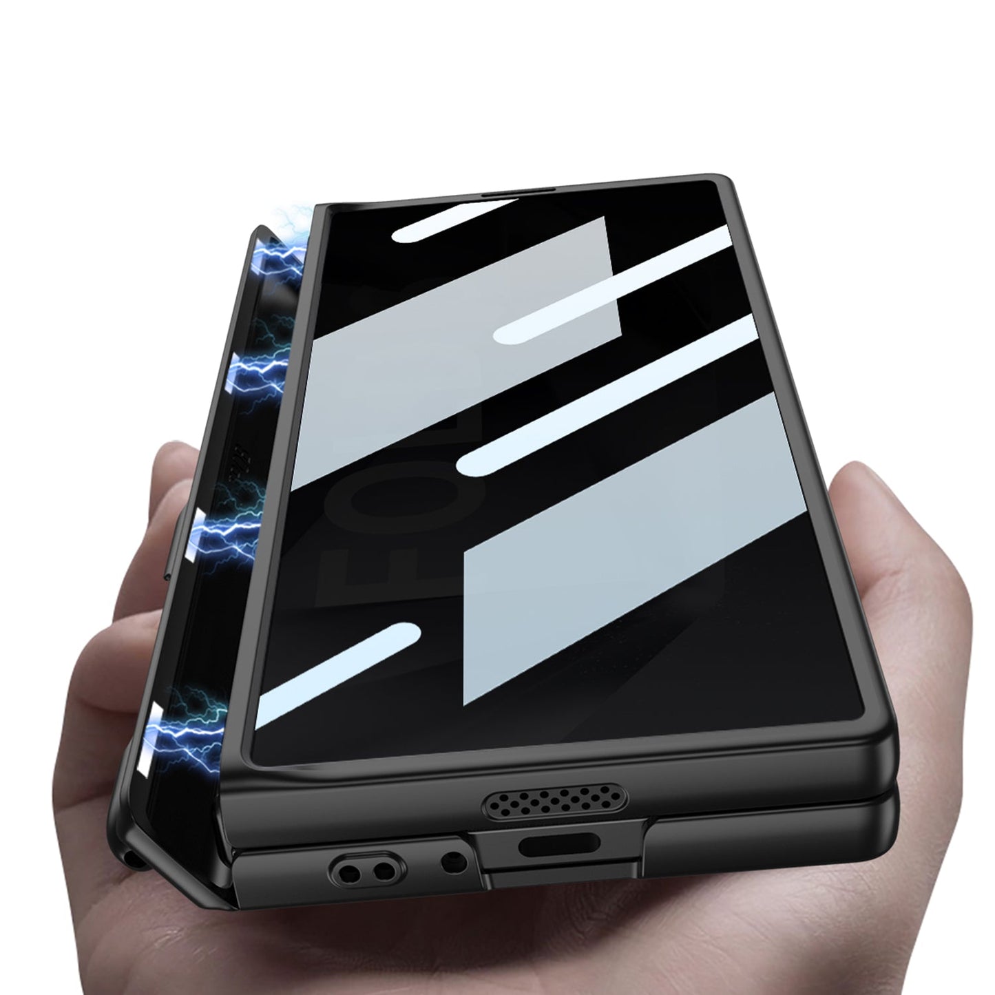 Magnetic Hinge Hidden Bracket Case With Pen Slot For Galaxy Z Series