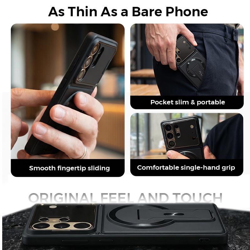Shockproof Magnetic Kickstand Case for S Series with Camera Protection