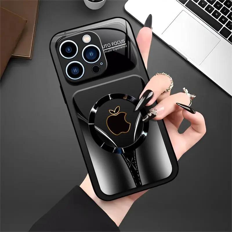 AuraGlow™ Luxury MagSafe Protective Glass Cover for iPhone