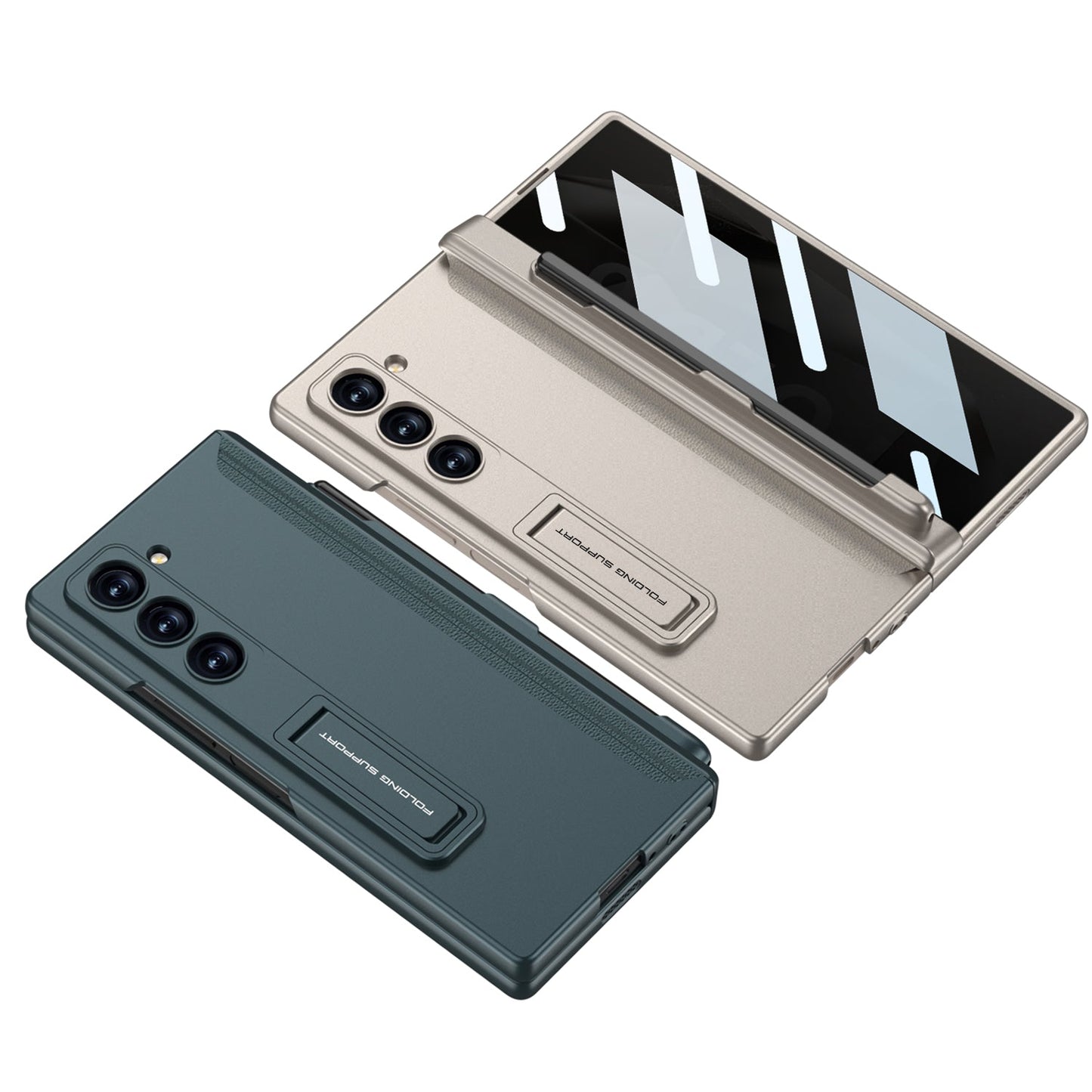 Magnetic Hinge Hidden Bracket Case With Pen Slot For Galaxy Z Series