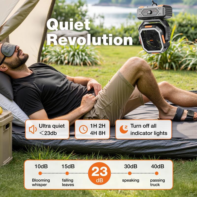 Ultimate 3-in-1 Rechargeable Fan, Light & Charging Station