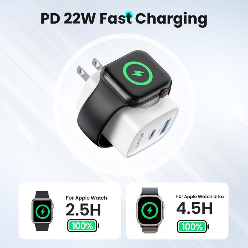Universal 3-in-1 Smart Watch & Phone Charging Station