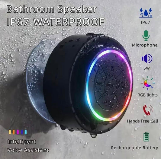 Waterproof LED Bluetooth Speaker – Mini & Portable