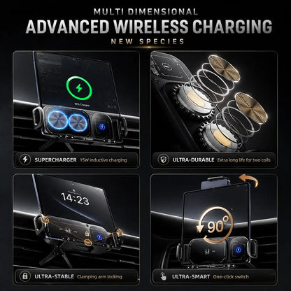 AutoGrip Pro™ – Premium Wireless Charging Car Mount & Phone Holder
