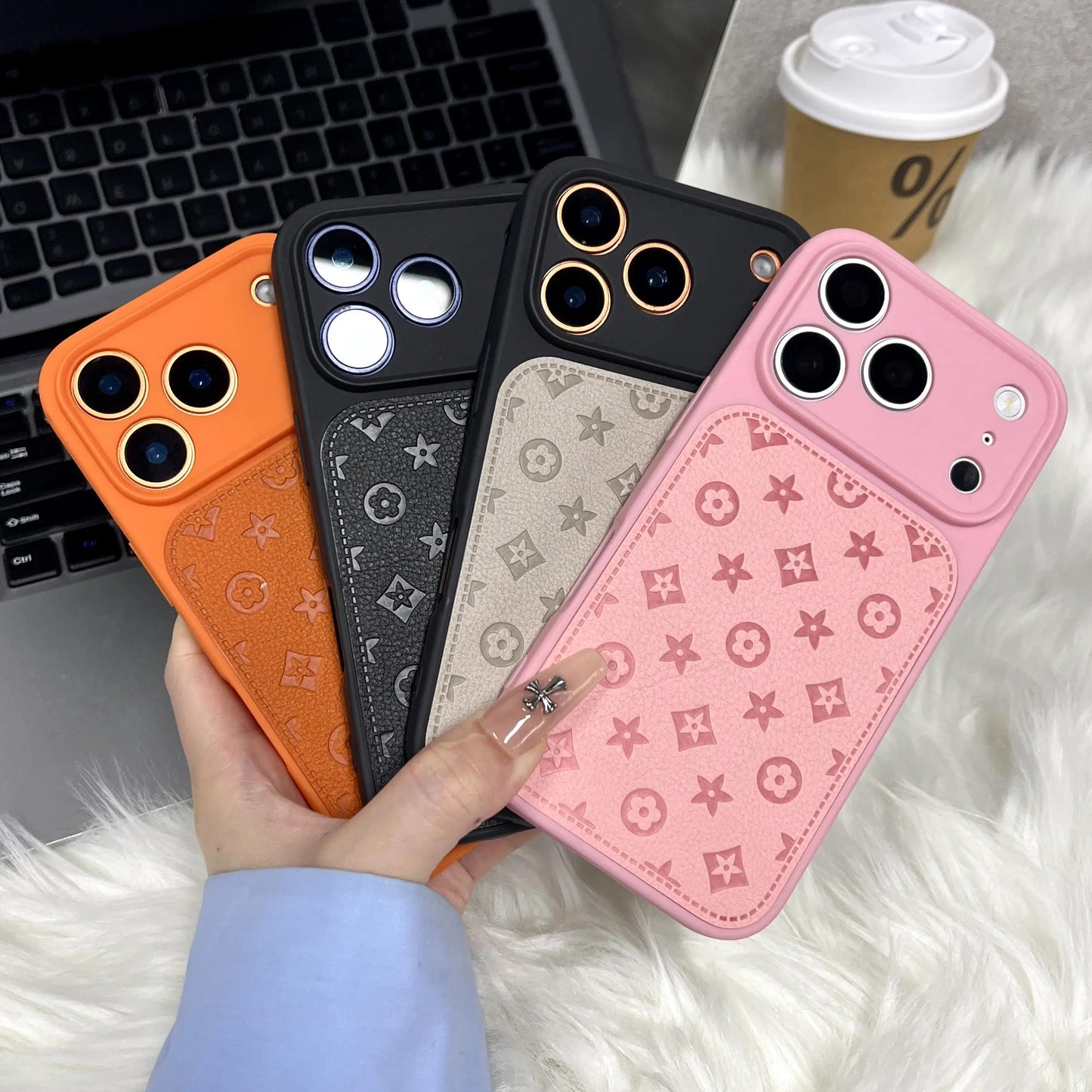 Premium Luxury Leather Case for iPhone Pro Max & Plus