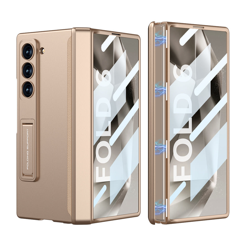 Magnetic Hinge Hidden Bracket Protective Case For Galaxy Z Series