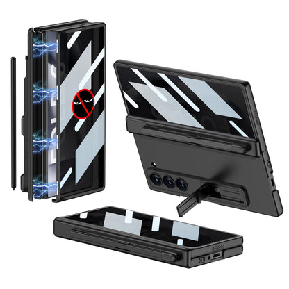 Magnetic Hinge Hidden Bracket Case With Pen Slot For Galaxy Z Series