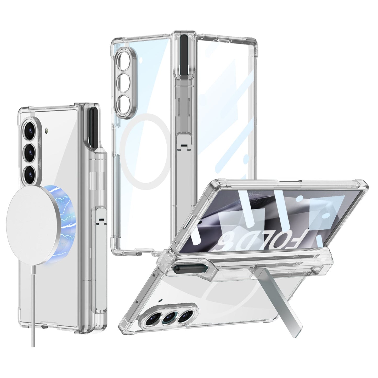 Magnetic Shockproof Phone Case With Pen Box For Galaxy Z Series