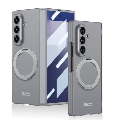 Luxurious Magnetic Ring Holder Phone Case For Galaxy Z Fold7 Fold8 Wide Ultra