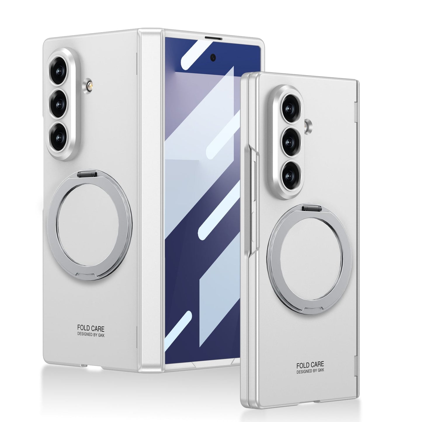 Luxurious Magnetic Ring Holder Phone Case For Galaxy Z Fold7 Fold8 Wide Ultra