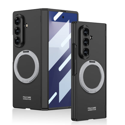 Luxurious Magnetic Ring Holder Phone Case For Galaxy Z Fold7 Fold8 Wide Ultra