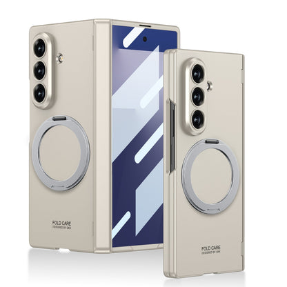 Luxurious Magnetic Ring Holder Phone Case For Galaxy Z Fold7 Fold8 Wide Ultra