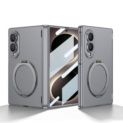 Luxurious Magnetic Ring Holder Phone Case For Galaxy Z Fold7 Fold8 Wide Ultra