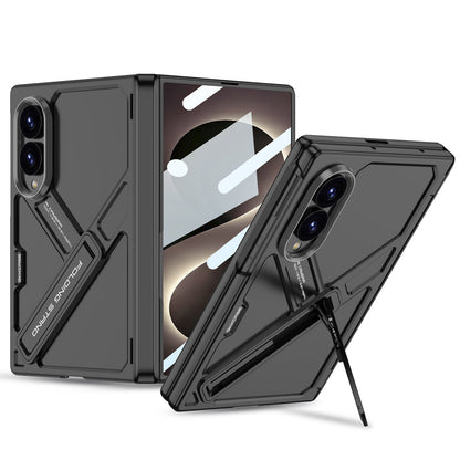 Armor Full-Body Protection Case For Galaxy Z Fold 8 – Hidden Kickstand,Tempered Glass Screen Protector