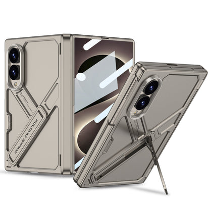 Armor Full-Body Protection Case For Galaxy Z Fold 8 – Hidden Kickstand,Tempered Glass Screen Protector