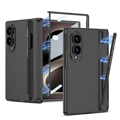 Magnetic Hinge Protective Phone Case With Pen-slot & Stylus & Screen Glass Flim For Galaxy Z Fold8