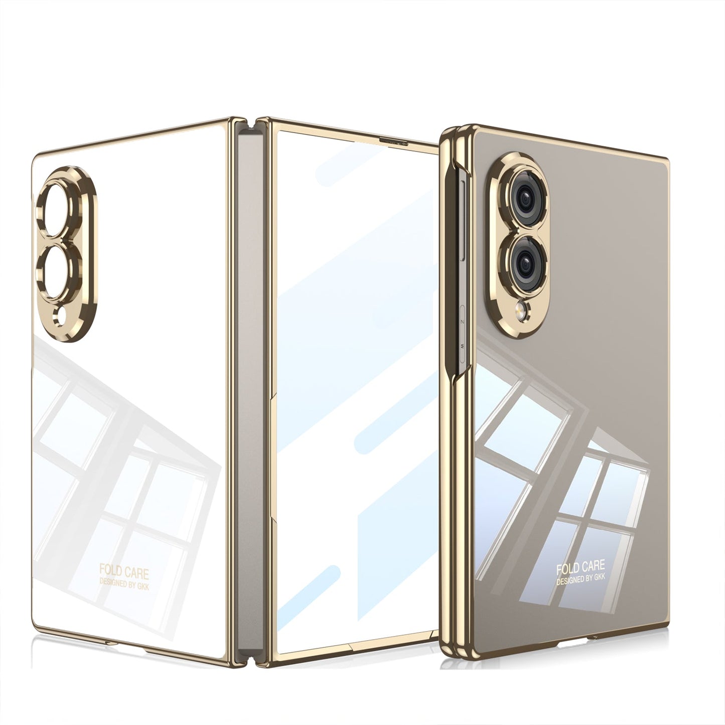 Galaxy Z Fold 8/7/6/5/4 Luxury Slim Case – Premium Matte Gold Full Coverage Foldable Phone Cover