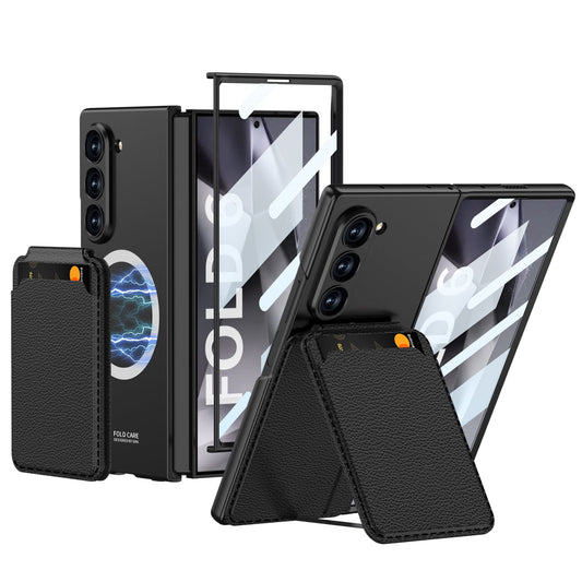 Magnetic Leather Card Holder Shockproof Phone Case For Galaxy Z Series