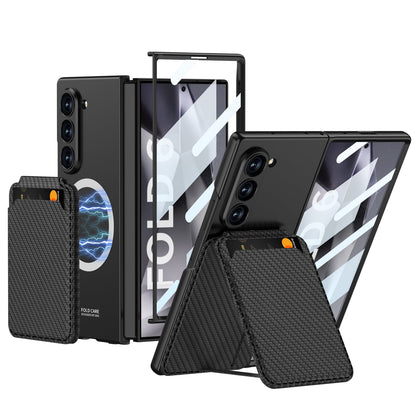 Magnetic Leather Card Holder Shockproof Phone Case For Galaxy Z Series