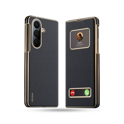 Luxury Flip Cover With Magnetic View Windows